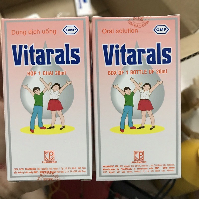 Vitarals Siro hỗ trợ thiếu dinh dưỡng còi xương 20ml