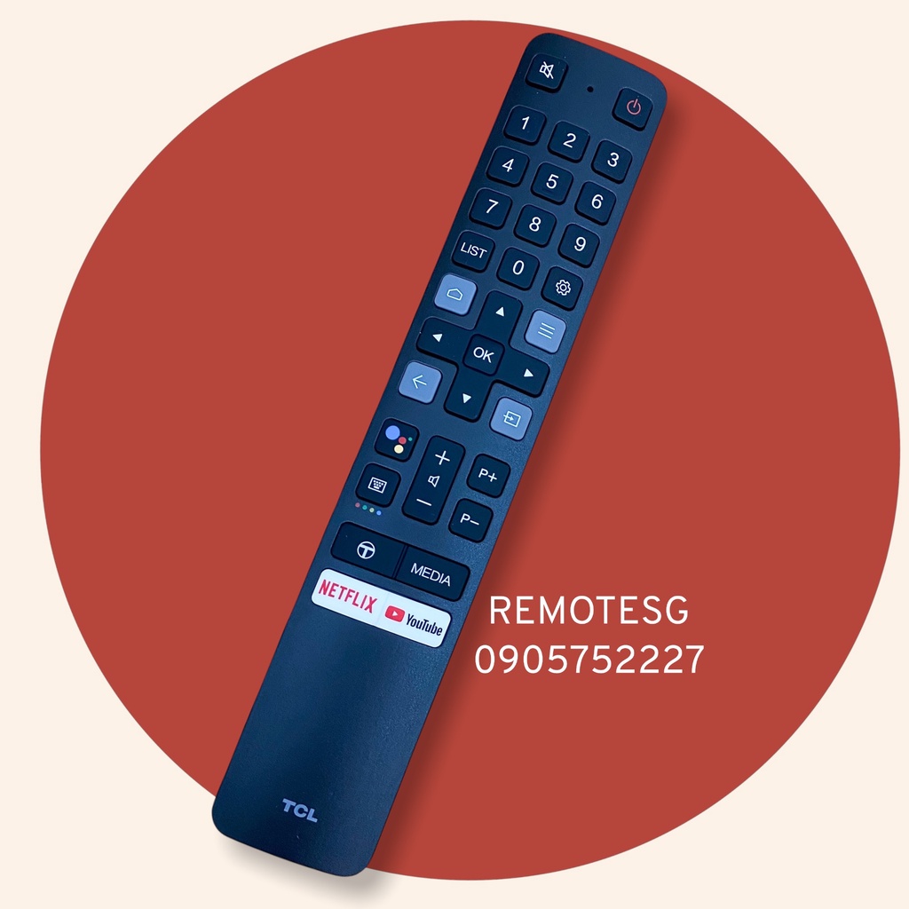 REMOTE ĐIỀU KHIỂN TIVI TCL GIỌNG NÓI  HÀNG CHÍNH HÃNG (NÚT YOUTUBE)