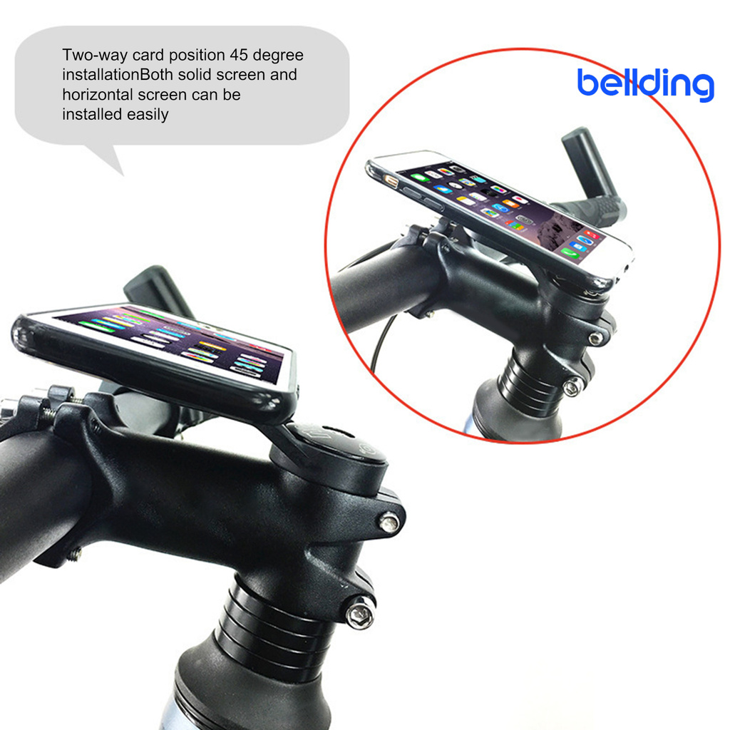 Bellding Universal Bicycle Handlebar GPS Mobile Phone Mount Holder Stopwatch Adapter