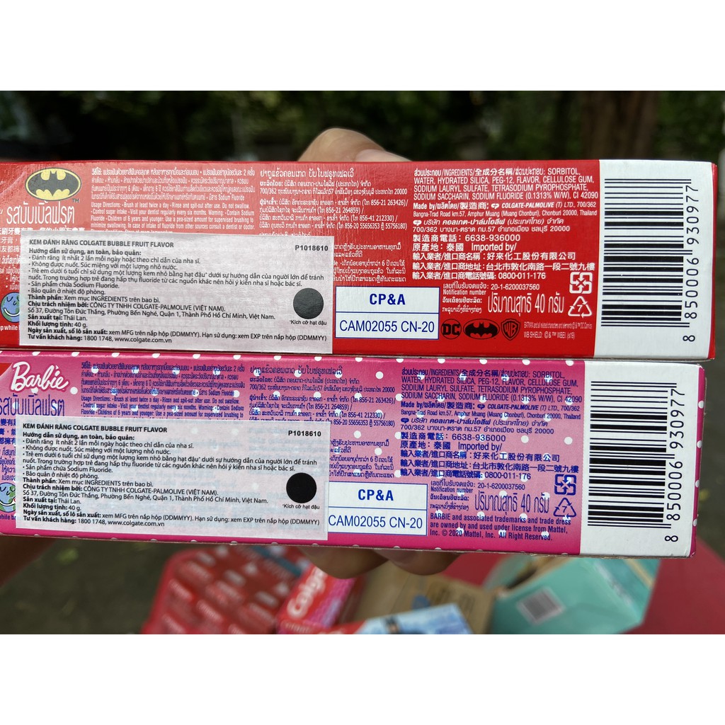 KEM ĐÁNH RĂNG TRẺ EM COLGATE BUBBLE FRUIT FLAVOR 40G