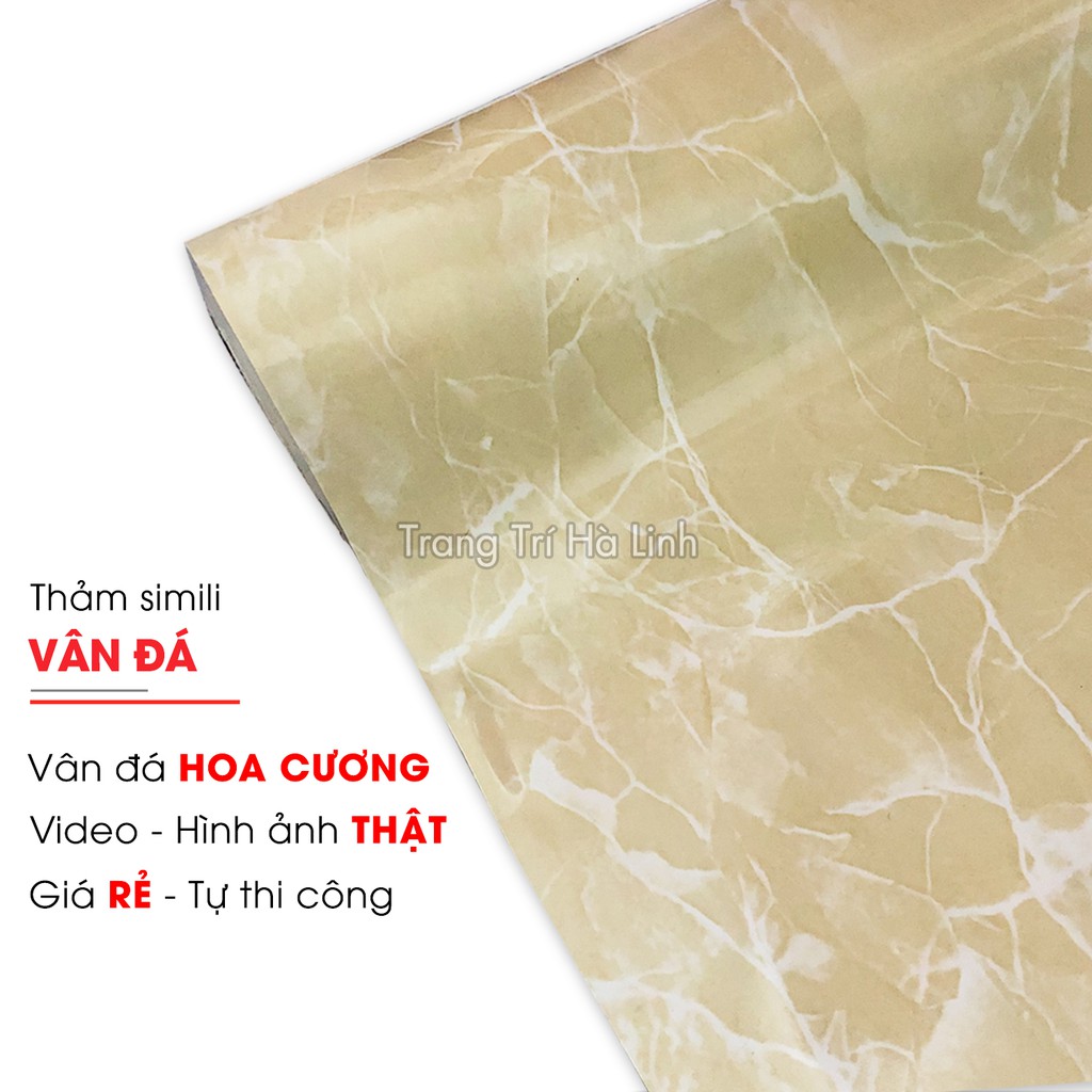Simili trải sàn nhà thảm nhựa lót sàn giả vân đá VD01 đẹp giá rẻ - Trang Trí Hà Linh