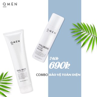 COMBO BODY LOTION QMEN DƯỠNG TRẮNG DA CẤP TỐC VÀ SERUM HUYẾT THANH QMEN DƯỠNG DA MẶT TRẮNG SÁNG