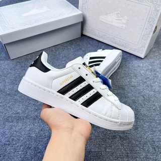 Giày_Adidas Superstar, Giày thể thao Adidas trắng sọc đen bản cao cấp trung full box bill