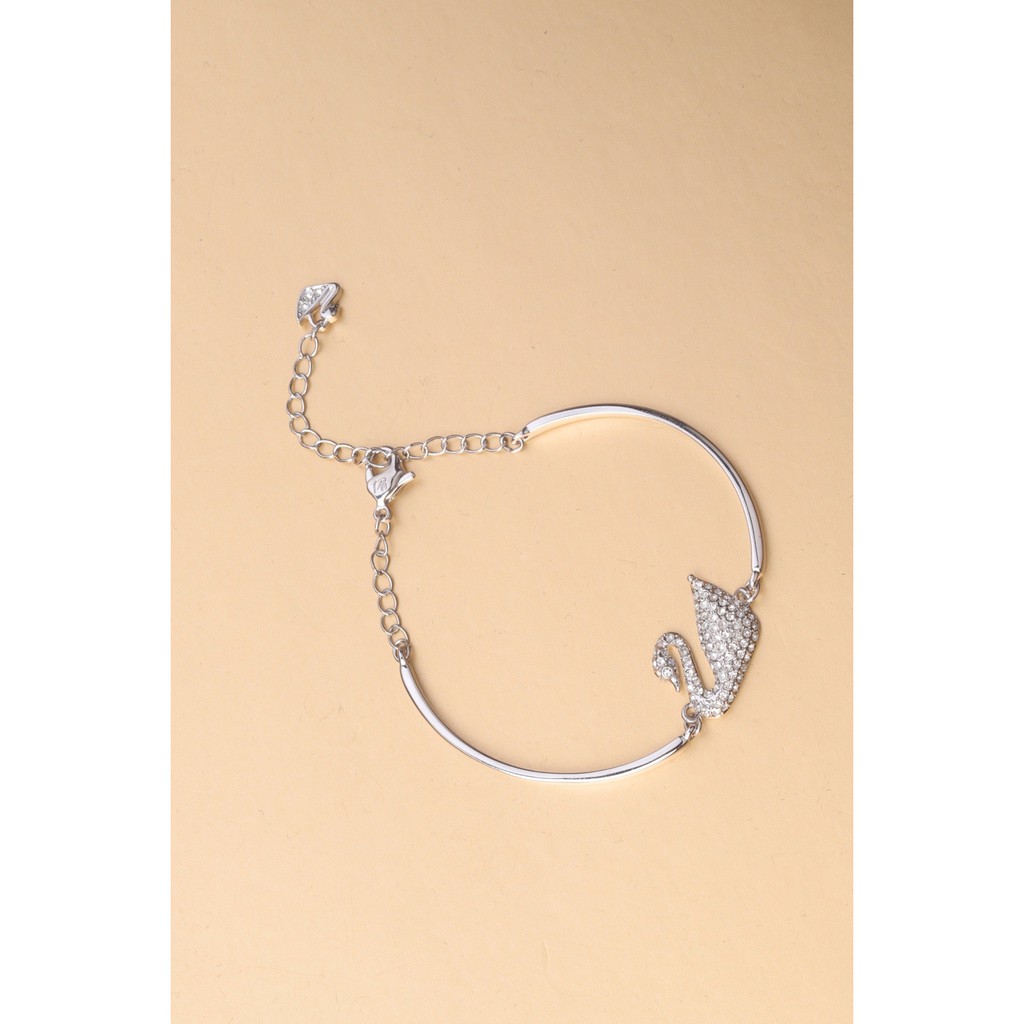 Vòng tay bạc S925 màu vàng hồng hình thiên nga cho nữ 5011990