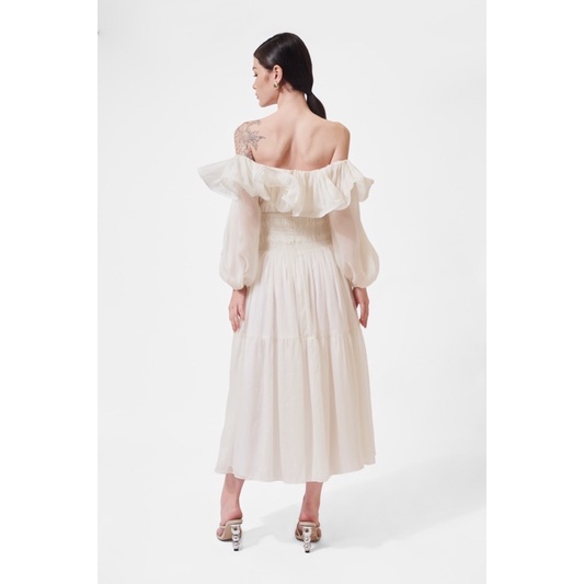 KAIA | Đầm maxi xoè bẹt vai - Misty Off-Shoulder Dress