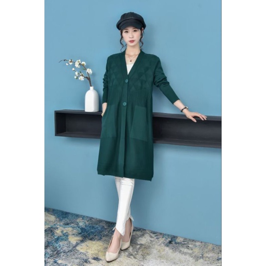 Áo khoác cardigan len dáng dài hàng đẹp mẫu mới.