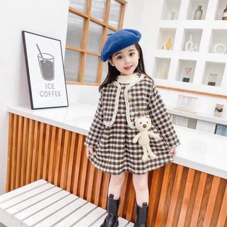 Sét váy dạ cao cấp cho bé