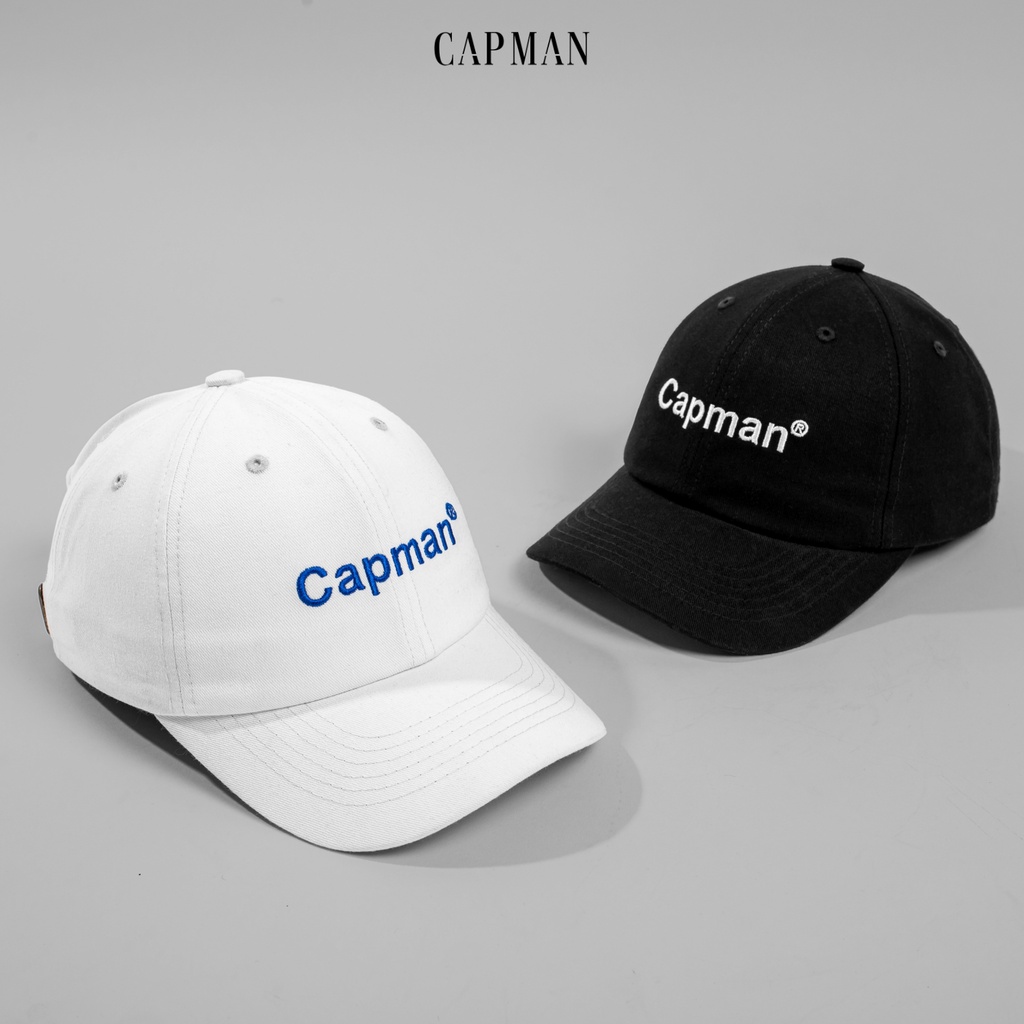 Mũ lưỡi trai thể thao CAPMAN chính hãng CM51 ôm đầu thêu chữ basic