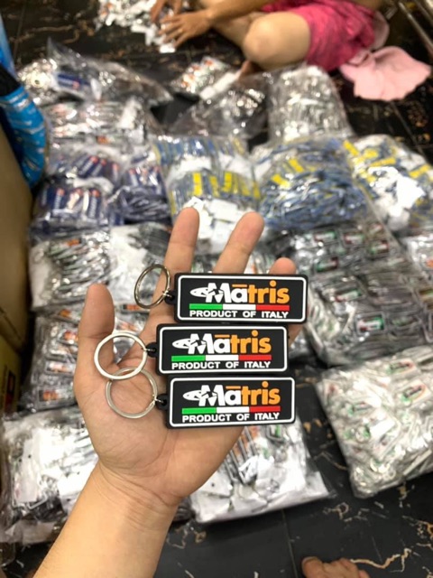 Móc khoá cao su hai mặt siêu đẹp