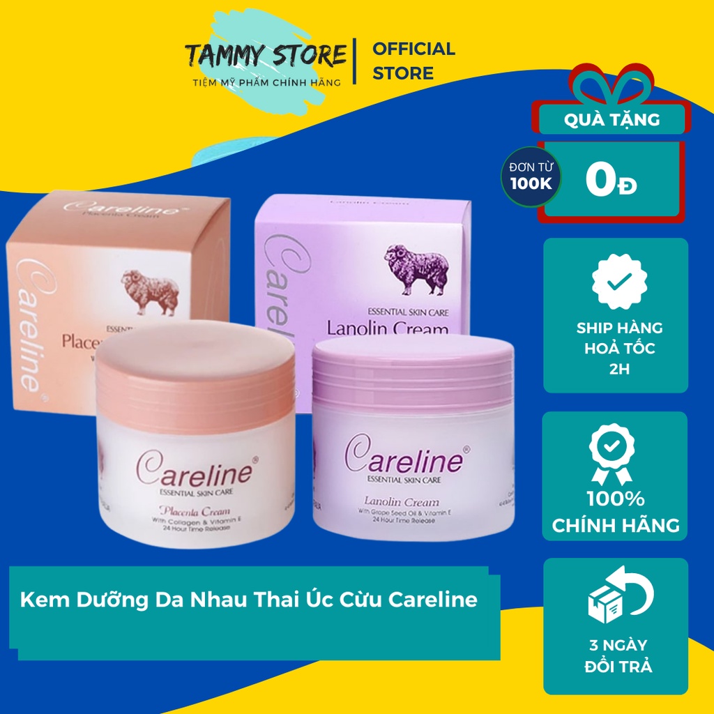 Kem Dưỡng Da Nhau Thai Úc Cừu Careline