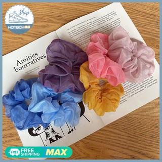 Dây buộc tóc vải voan kính xinh xắn cho bạn gái,côt oc nữ thời chang,