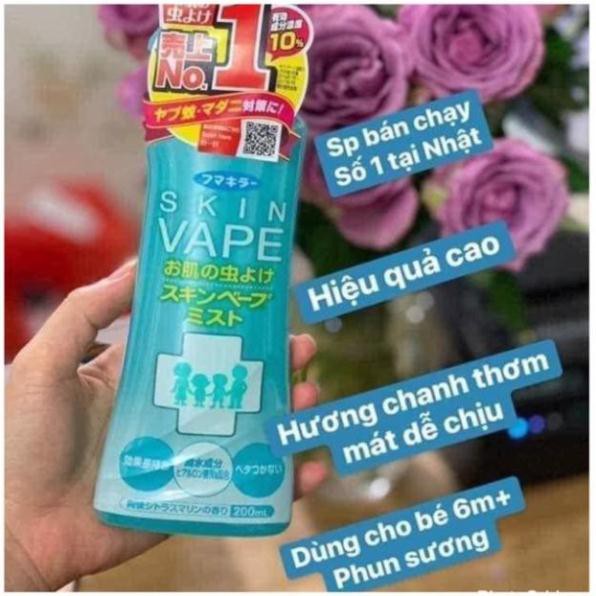 Xịt Chống Muỗi Đốt SKIN VAPE Nhật Bản 200ml.