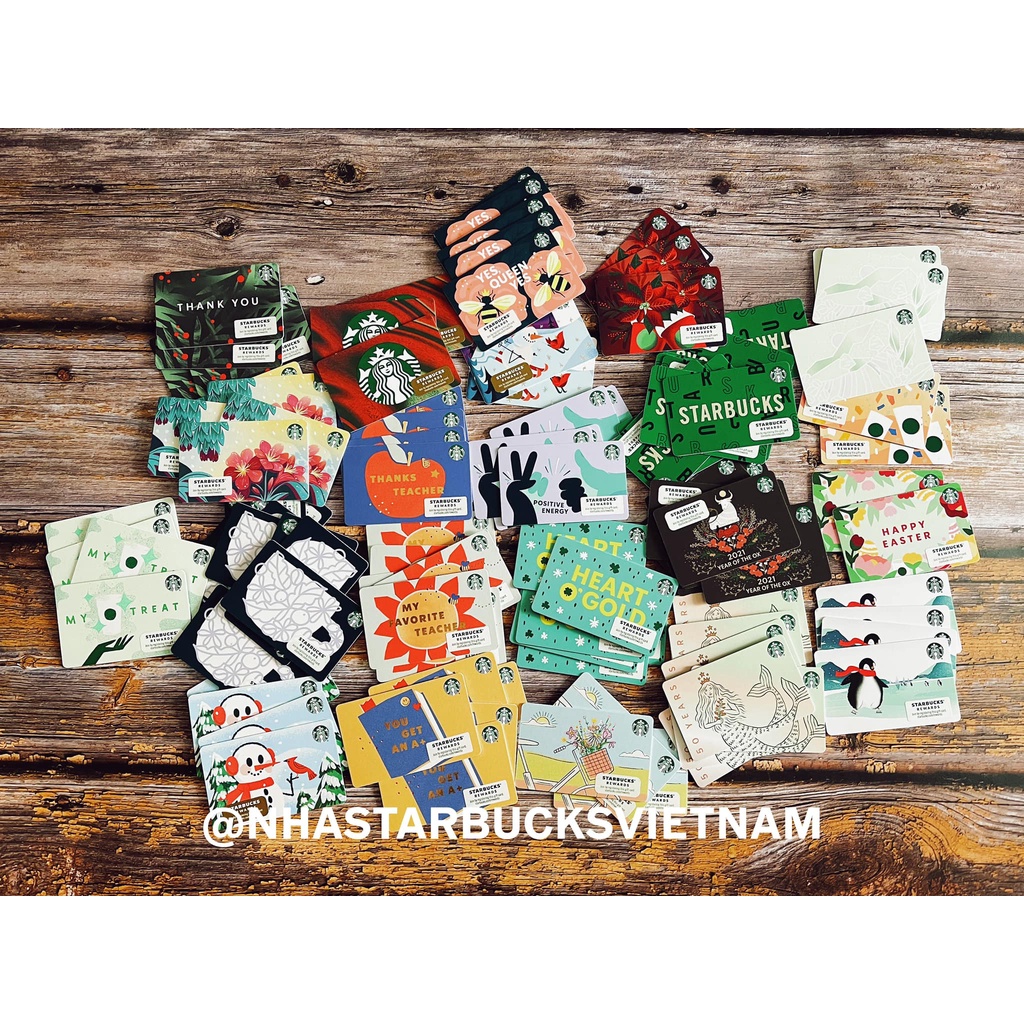 THẺ SƯU TẦM STARBUCKS NGẪU NHIÊN DÀNH CHO NGƯỜI MỚI