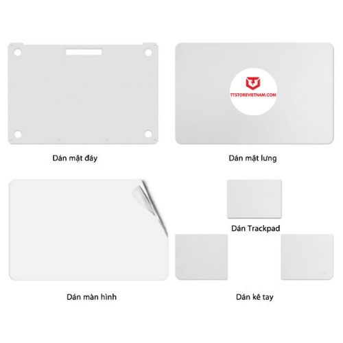 Dán 5 in 1 Jcpal cho Macbook Đủ Dòng