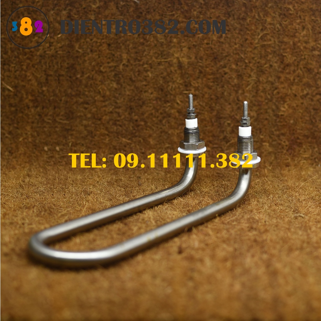 Điện trở chữ U quỳ công suất 1kw, 1.5kw, 2kw, 2.5kw, 3kw, 4kw, mây so nhiệt chữ U chân cong cho nồi phở - Điện trở 382
