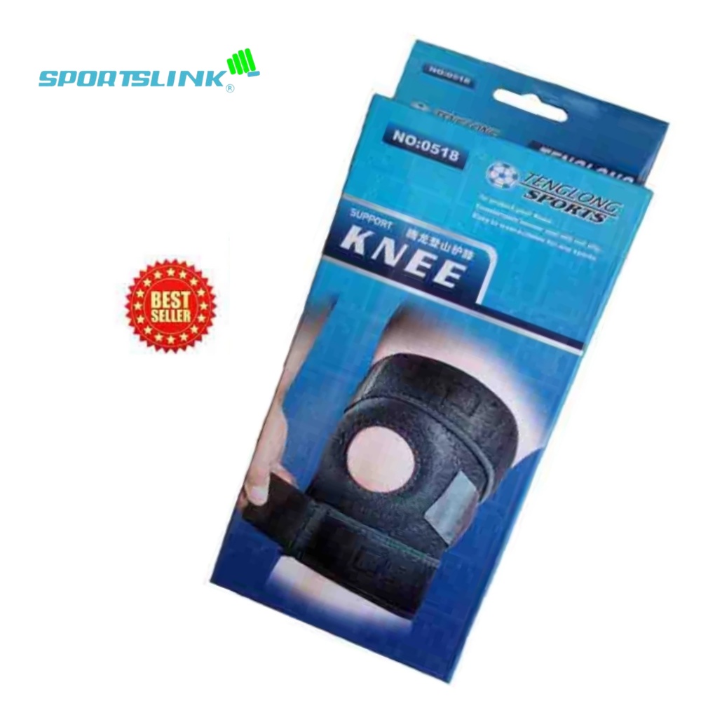 Băng gối khớp gối dán knee support 0518 đen Sportslink