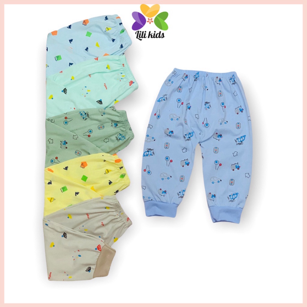 Quần dài cho bé trai bé gái LILIKIDS chống muỗi nằm điều hòa chất cotton QCD08