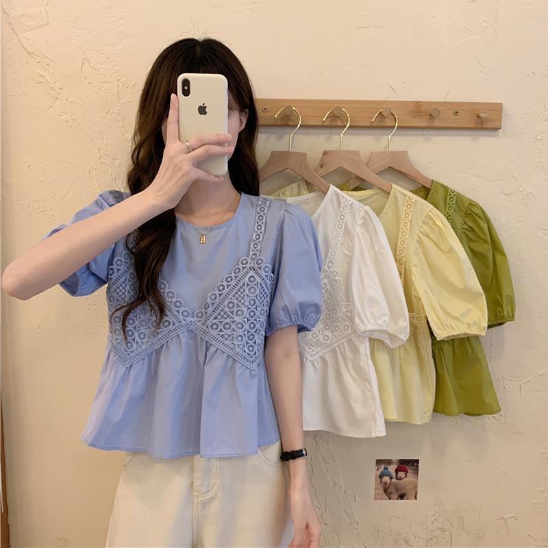 Áo thun ngắn tay hai lớp thời trang cho nữ