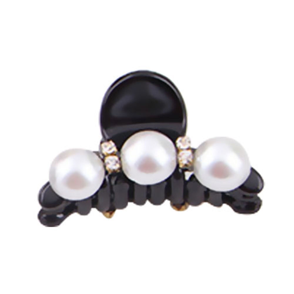 Kẹp tóc nữ đính đá và ngọc trai giả thời trang thanh lịch
