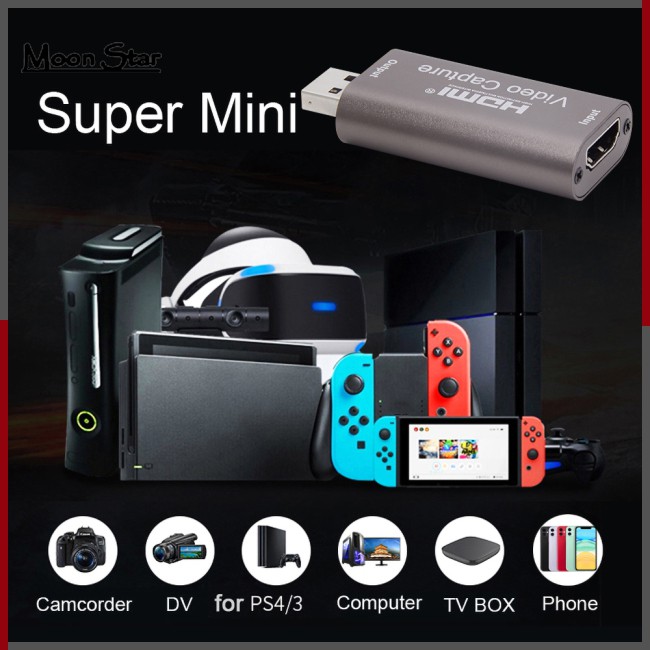 【READY STOCK】 Video  Capture  Card Usb  3.0 4k 60hz Hdmi Streaming Video Recording  Box usb hdmi