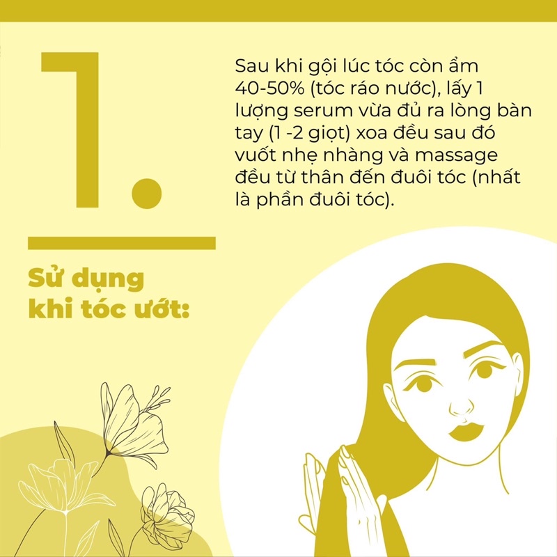 Serum dưỡng tóc, giữ nếp, cấp ẩm và ngừa hư tổn VyvyHairCare