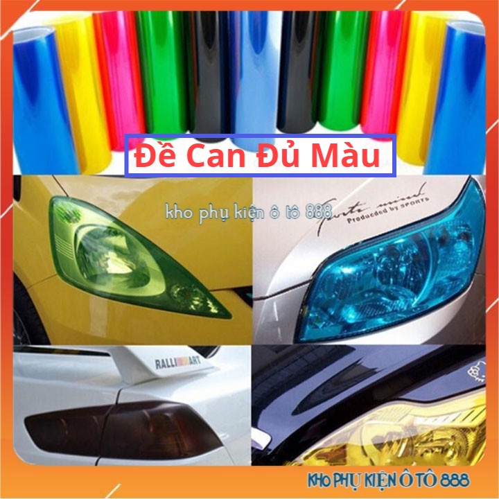 [ FREESHIP ] Đề can (decal) dán pha đèn ô tô xe máy nhiều màu