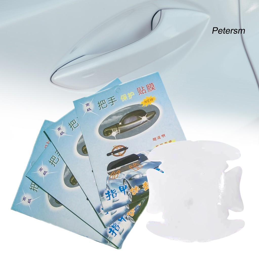 Set 10 Miếng Dán Bảo Vệ Tay Cầm Cửa Xe Ô Tô Chống Trầy Xước