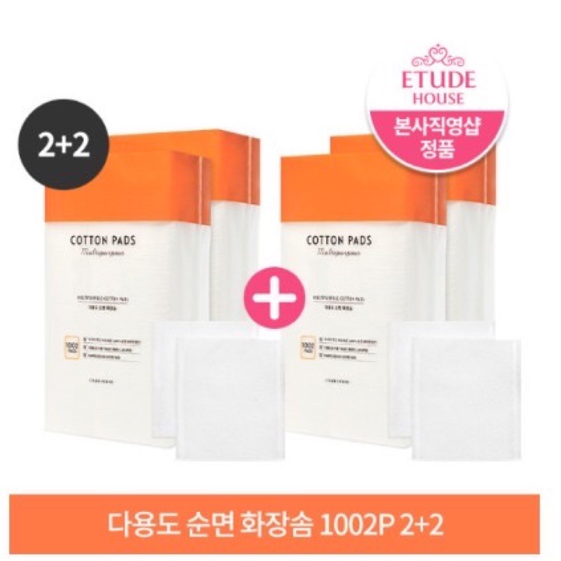 (Auth- Săn sale)Bông Tẩy Trang Etude House gói 1002 miếng