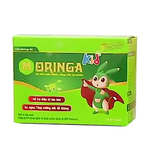 Moringa Kid - Giúp hỗ trợ ổn định tiêu hóa, kích thích ăn ngon, giảm táo bón, nâng cao sức đề kháng (20 gói)