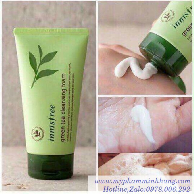 SỮA RỬA MẶT INNISFREE GREEN TEA PURE CLEANSING FOAM