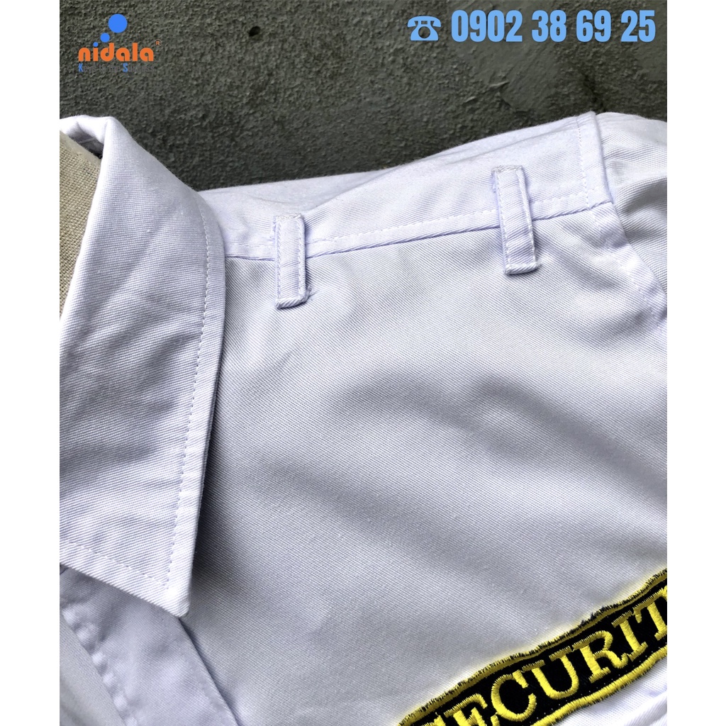 Áo đồng phục bảo vệ ngắn tay Nidala vải Kate Việt Nam