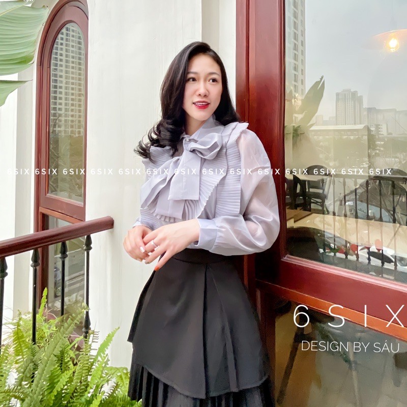 Chân váy xoè dập ly dưới - Đen, Trắng | BigBuy360 - bigbuy360.vn