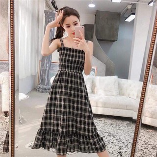 Maxi Caro 2 dây nhún ngực