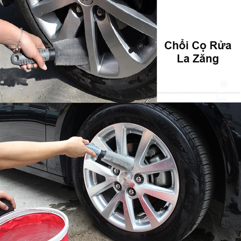 Chổi Cọ Lazang Rửa Xe Ô Tô – Xe Hơi | Chổi lazang cọ mâm xe, lốp xe ô tô