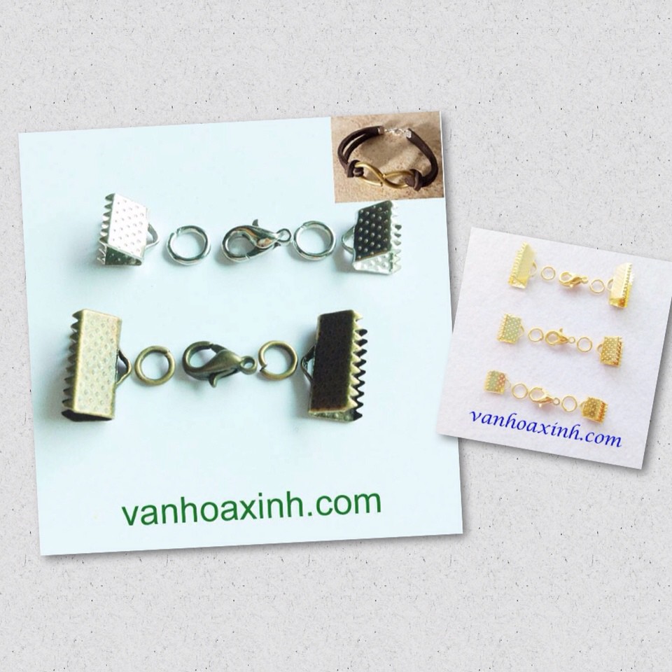 Kẹp dẹt, kẹp ngang làm vòng tay handmade