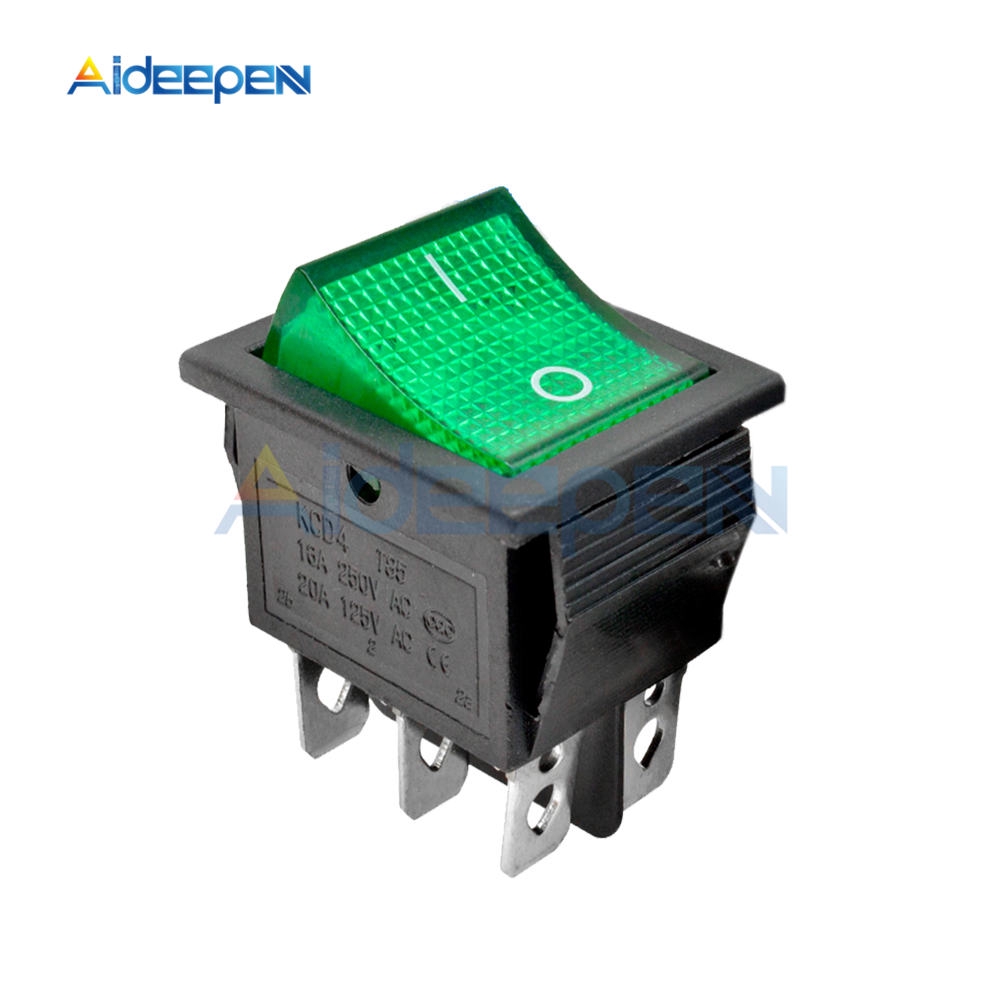 Công Tắc Bật KCD4 2 Điểm/3 Điểm 4 Chấu/6 Chấu Dành Cho Đèn Và Các Thiết Bị Điện 16A 250VAC/20A 125VAC | BigBuy360 - bigbuy360.vn