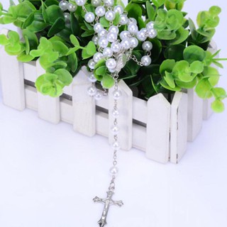 Mặt dây chuyền hình cây thánh giá đính ngọc trai đen