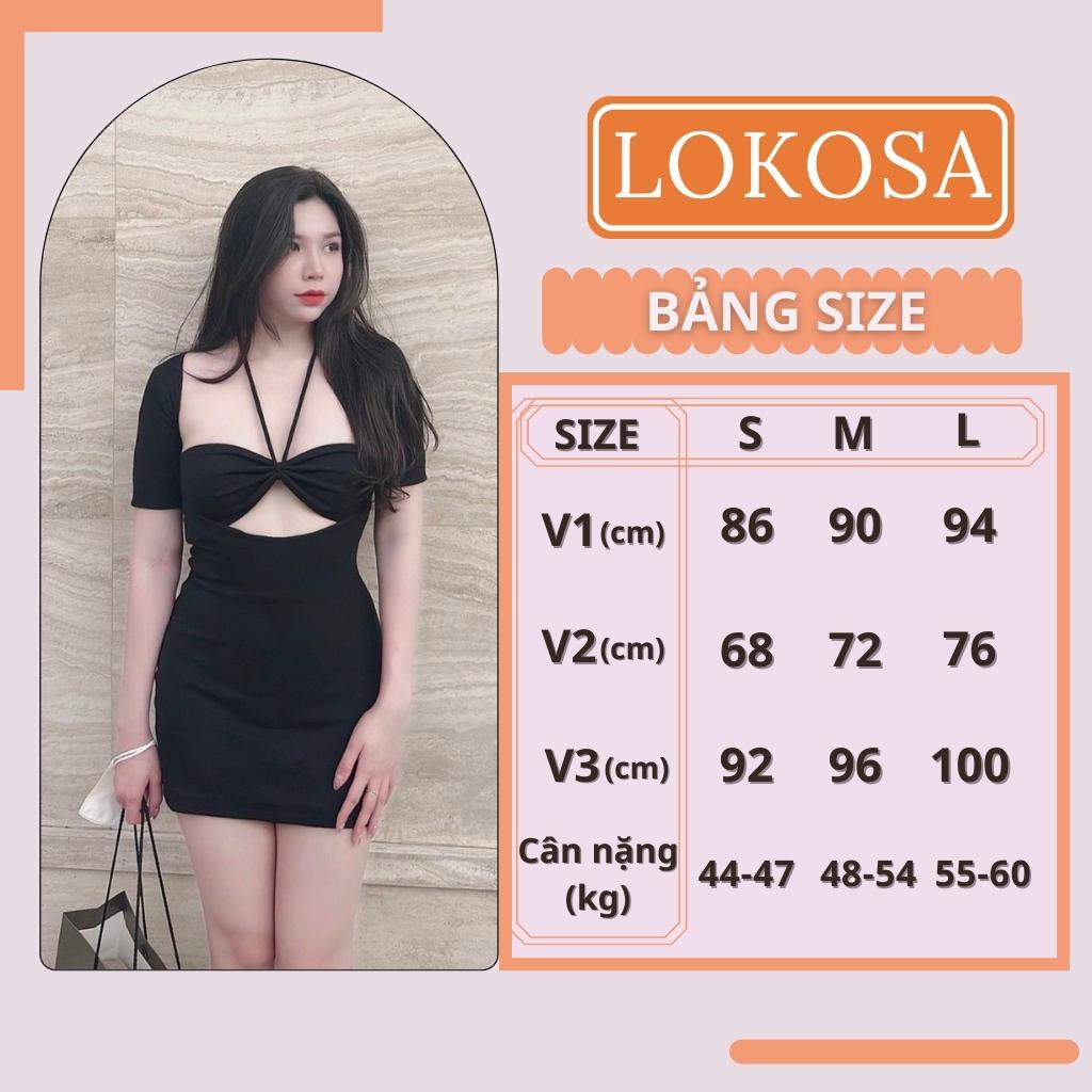 Đầm Body Nữ LOKOSA Váy Ôm Body Sexy Nhún Ngực Rút Dây Tay Ngắn Màu Trơn Đi Chơi, Đi Dự Tiệc Năng Động Sang Trọng VD074 | BigBuy360 - bigbuy360.vn