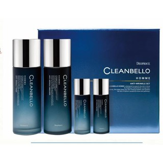 Deoproce cleanbello homme anti-wrinkle set bộ chăm sóc da cho nam cơ bản