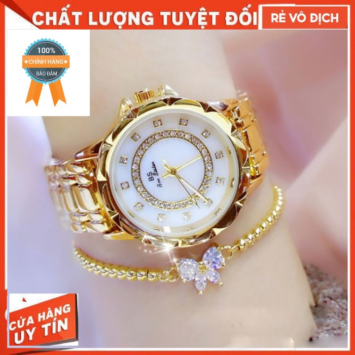 [❤️HÀNG CHÍNH HÃNG❤️]  Đồng Hồ Nữ Bs 60 bee sister Chính Hãng, Không Bay Màu, Chống Nước, Bảo Hành 1 năm.