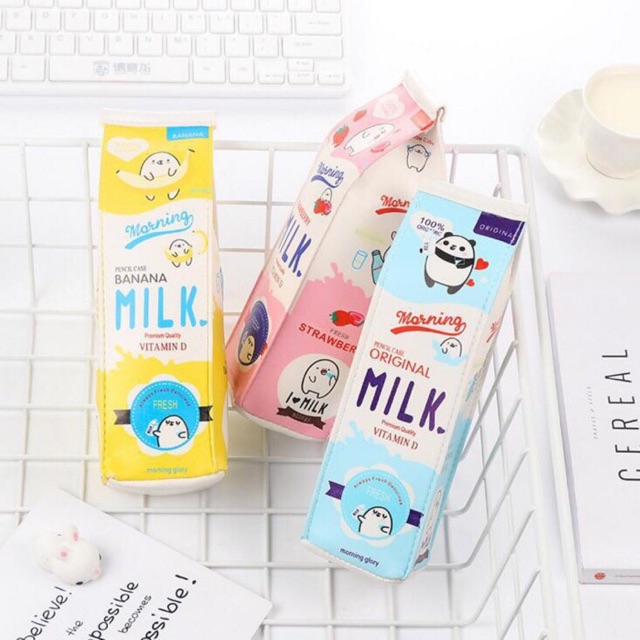 Túi bút hình hộp sữa