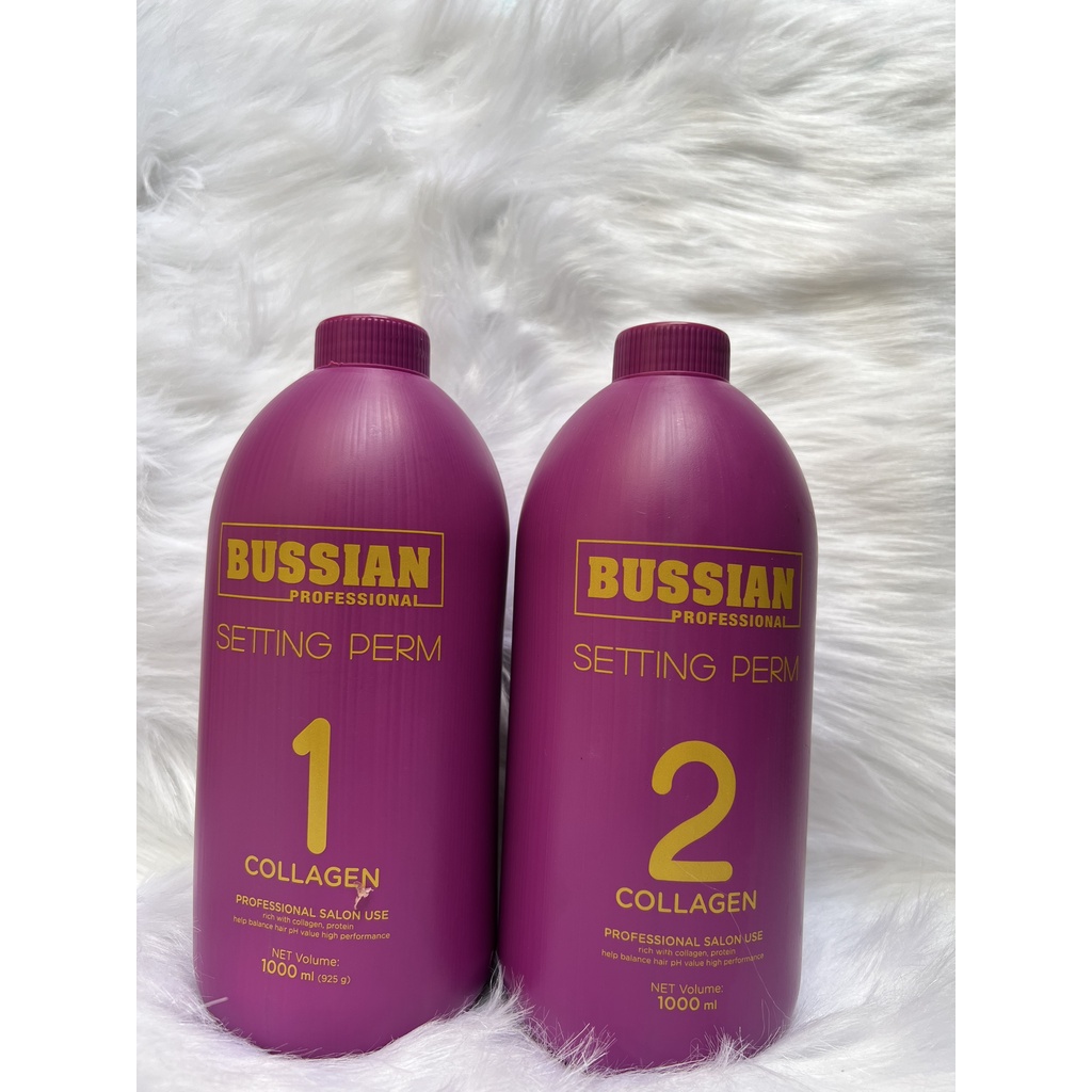 Thuốc Uốc Tóc Collagen Bussian - Phục Hồi Sâu - Phù Hợp Mọi Loại Tóc - 1000ml