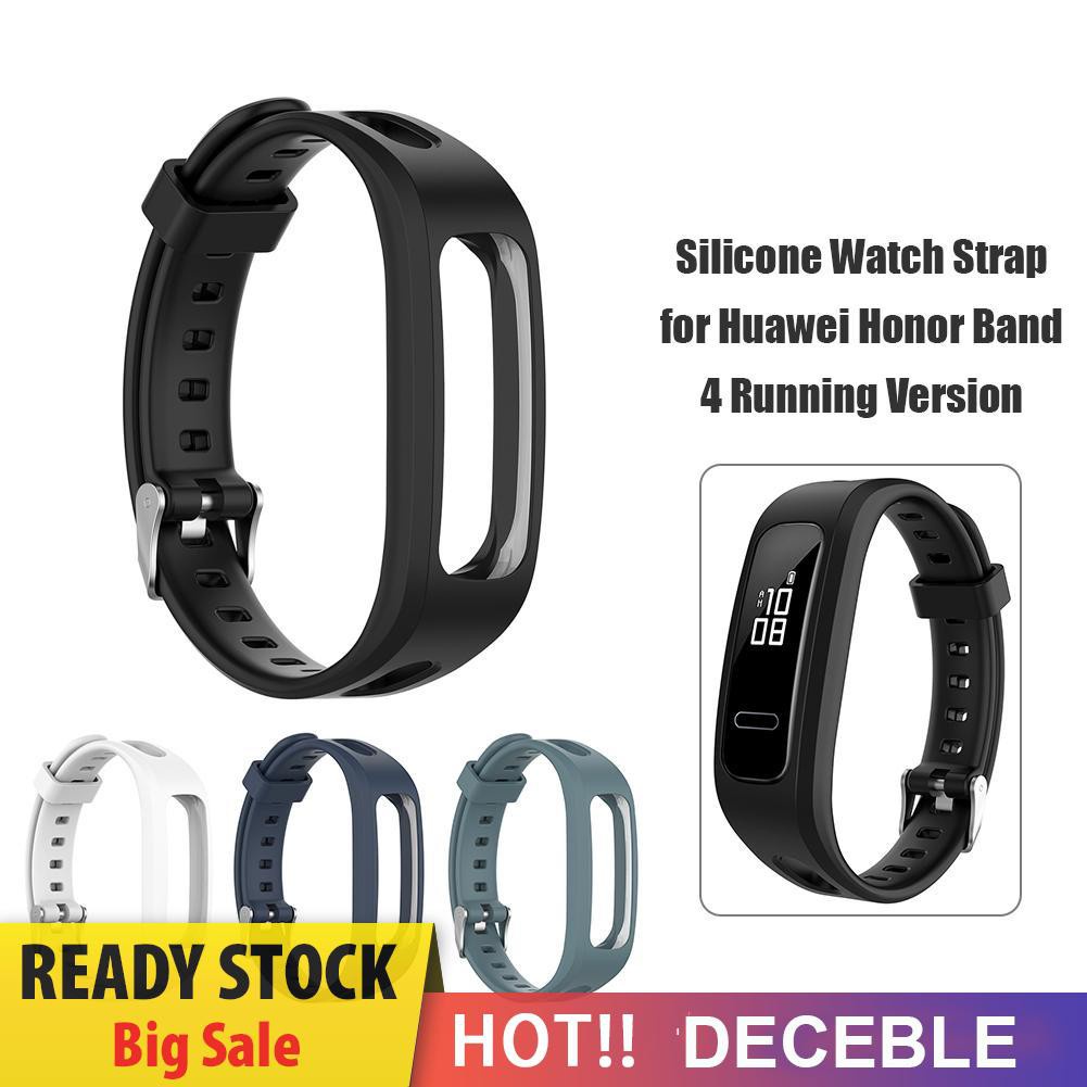 Deceble Silicone Watch Band for Huawei Honor Band 4 Running Version/Huawei Band 3e