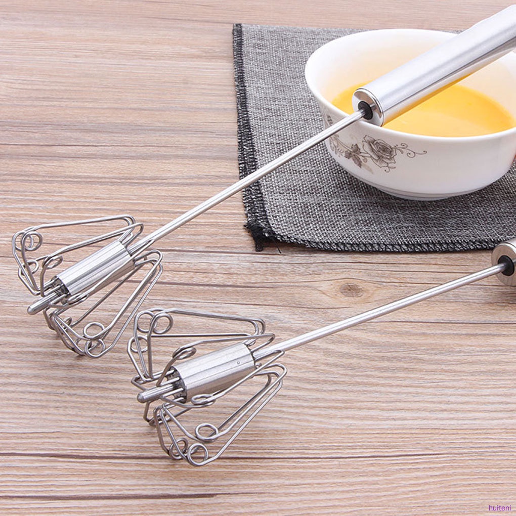 Dụng Cụ Đánh Trứng Bán Tự Động Bằng Thép Không Gỉ 10 Inch