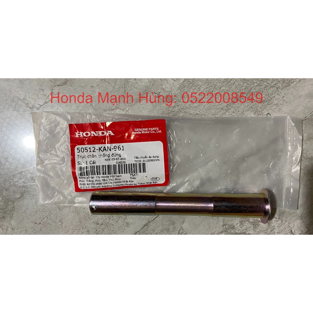 Trục chân chống chính - cốt chân chống đứng HONDA WINNER V1. 50512KAN961