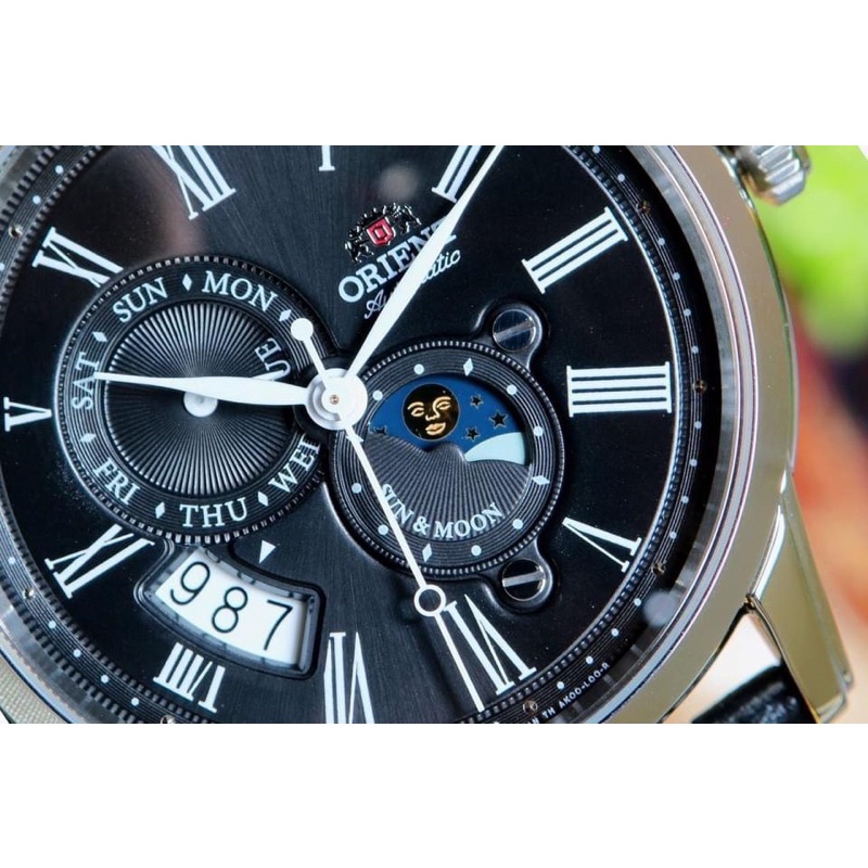 Đồng hồ nam Orient Sun &amp; Moon Gen 3 Black .