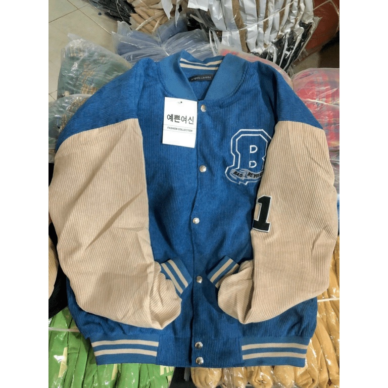 Áo Khoác Nữ Nhung Gân Thời Trang Cao Cấp Siêu Xinh Mẫu Hot Trend Chữ B TP689 [NewUnisex]