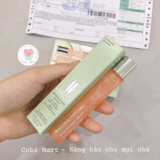 Serum dưỡng mắt Clinique có đầu lăn  all about eyes serum  [chính hãng có bill]