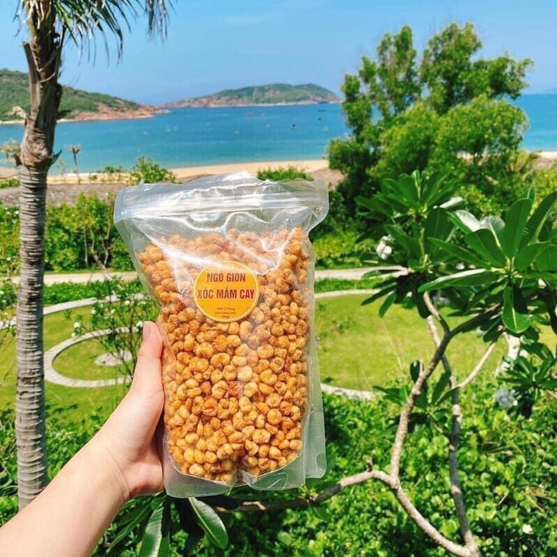 bắp, ngô giòn xóc mắm cay 1kg LOẠI NGON giòn tan