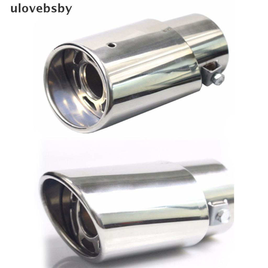 Ống xả khí thải giảm thanh hình tròn bằng thép không gỉ mạ chrome chuyên dụng cho xe hơi